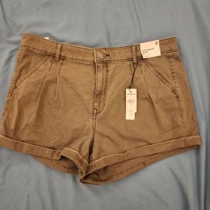 Express NWT pleated high-waisted mom short